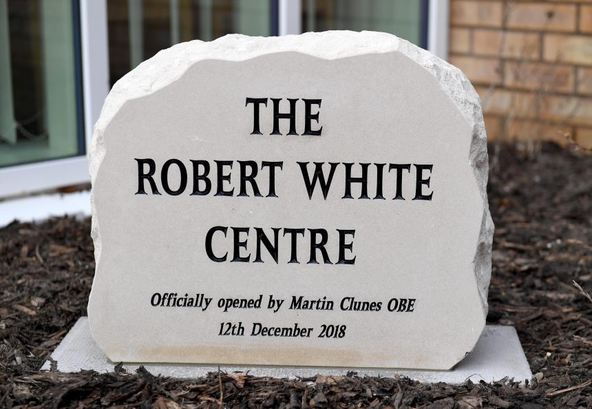 Photo of Robert White Centre memorial stone