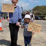 Sue Lamb with grandaughter Sienna came along to say thank you