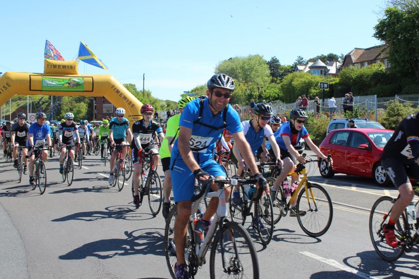 And they are off.. starting point at Watchet Harbour