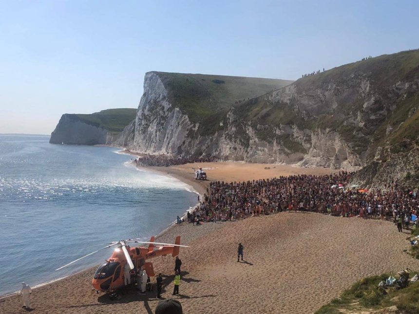 Scene at Durdle Door