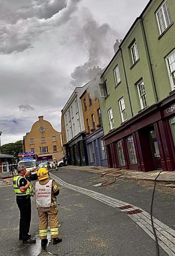 Fire in Poundbury