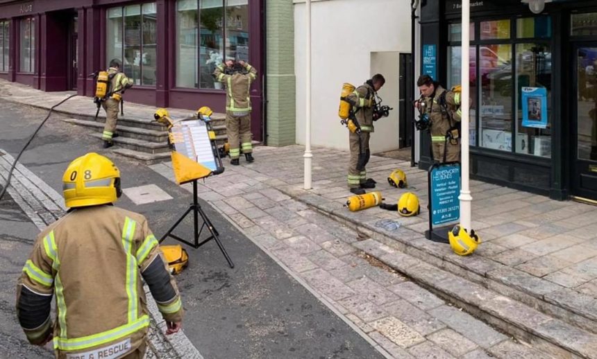 Fire in Poundbury