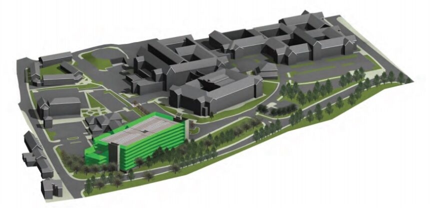 Plan of proposed multi-storey car park