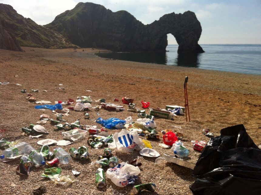 Litter by Durdle Door