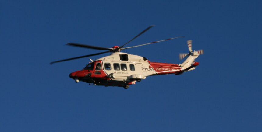 Coastguard helicopter