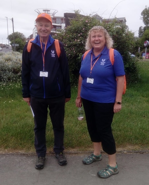 Dorset Ambassadors David and Jude on shift in Lodmoor