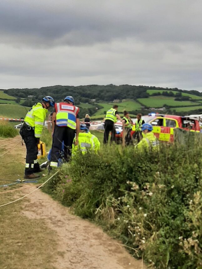 Major incident response at cliffs Bridport