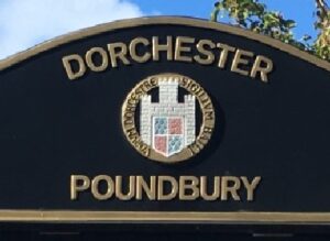 Dorchester-Poundbury sign