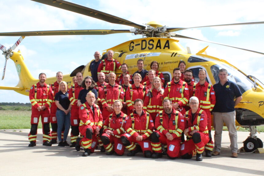 Some of the Dorset and Somerset Air Ambulance Crew