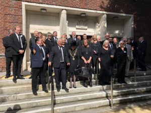 Cllr Val Pothecary with other dignitories