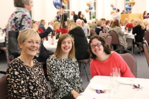 Natalie, Claudia and Sue volunteered to help during the evening