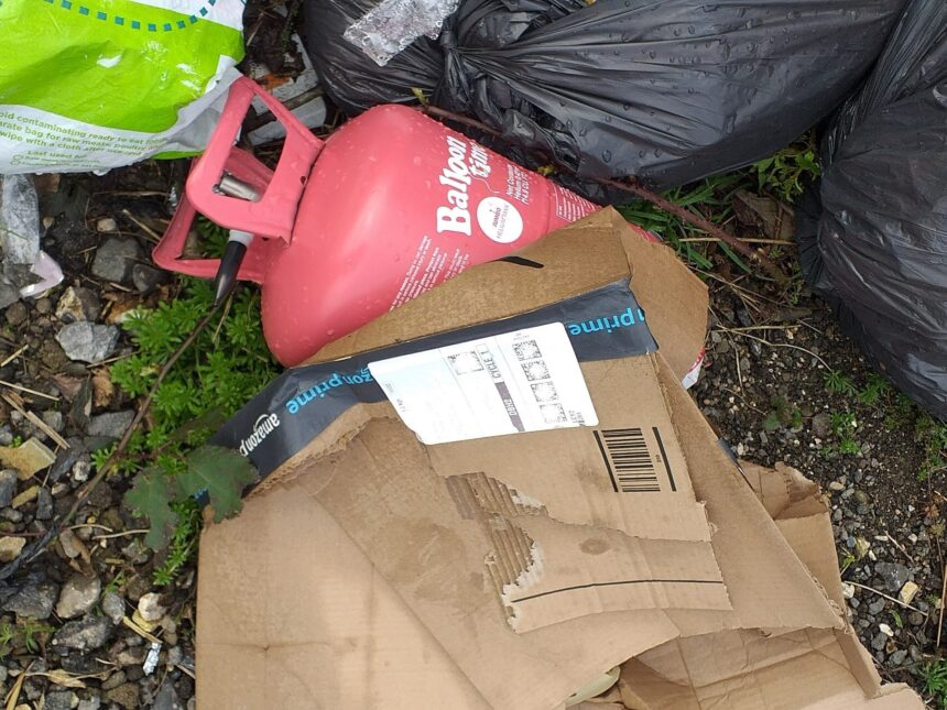 Photo of fly-tipping