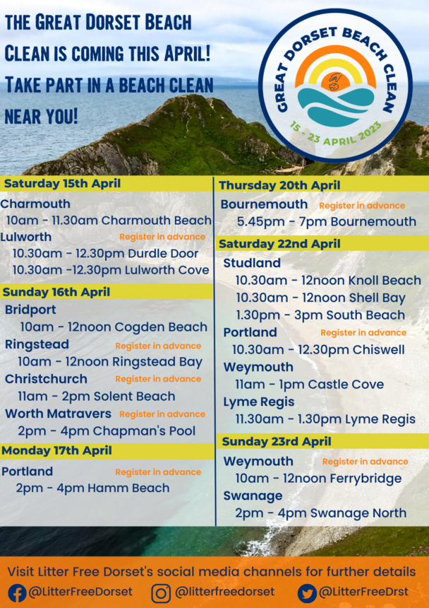 Great Dorset Beach Clean 2023 Poster
