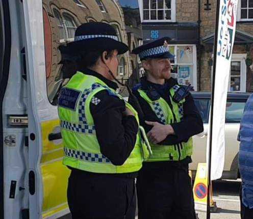 Pictured: Neighbourhood Engagement Officer, Charlotte Baylis with Police Community Support Officer, Alex Bishop