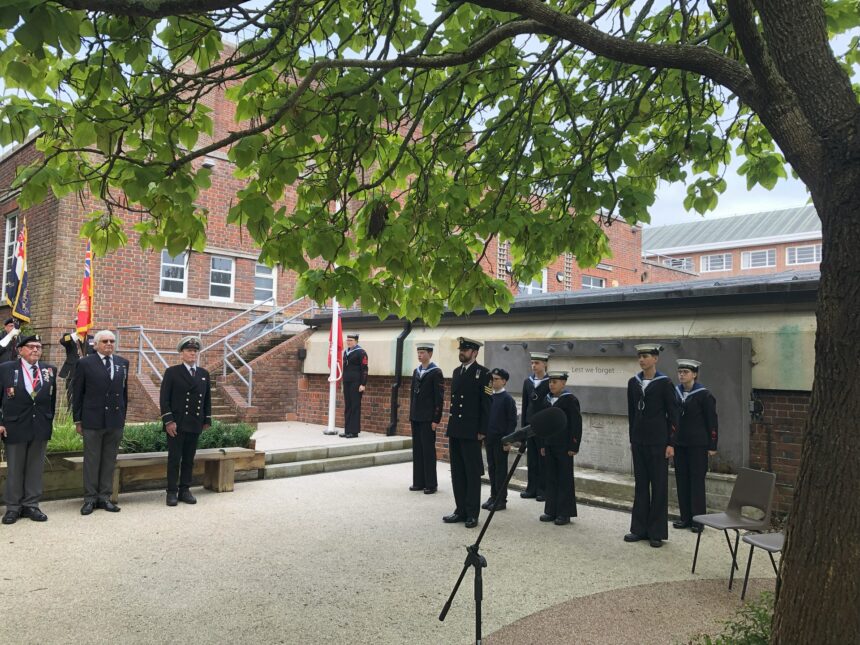 His Majesty's Lord Lieutenant meets the assembled members of the Royal Navy Cadets