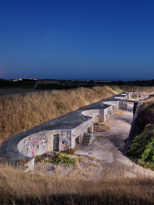 Image of the High Angle Battery at Portland, photo credit Historic England Archive