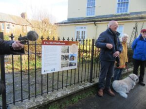 Millstream info board unveiling event