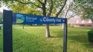 county hall sign