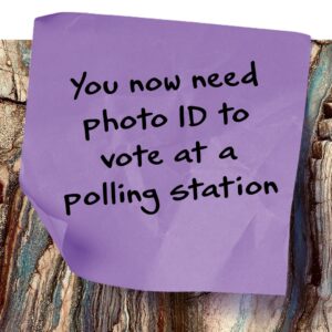 You now need photo ID to vote at a polling station