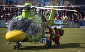 Medical emergency at Bob Lucas Stadium