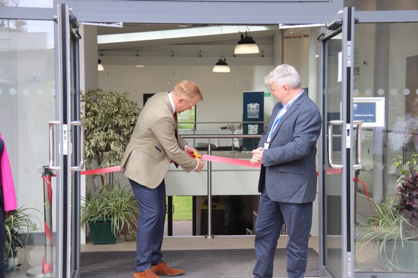 Adam Henson cutting the ribbon at Kingston Maurward