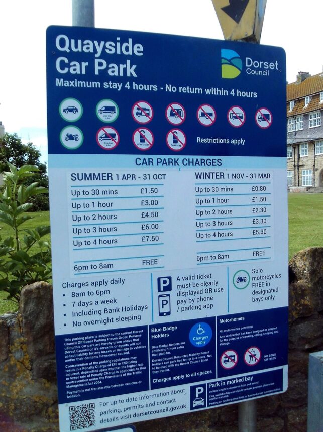 Car park sign