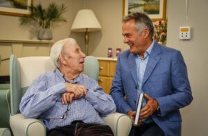 Antiques expert, Paul Martin, chats to Paul, who lives at Maiden Castle House care home