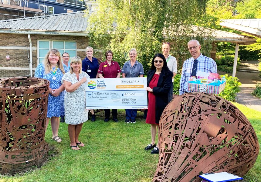 Dorset Young Farmers donation to DCH Breast Unit 