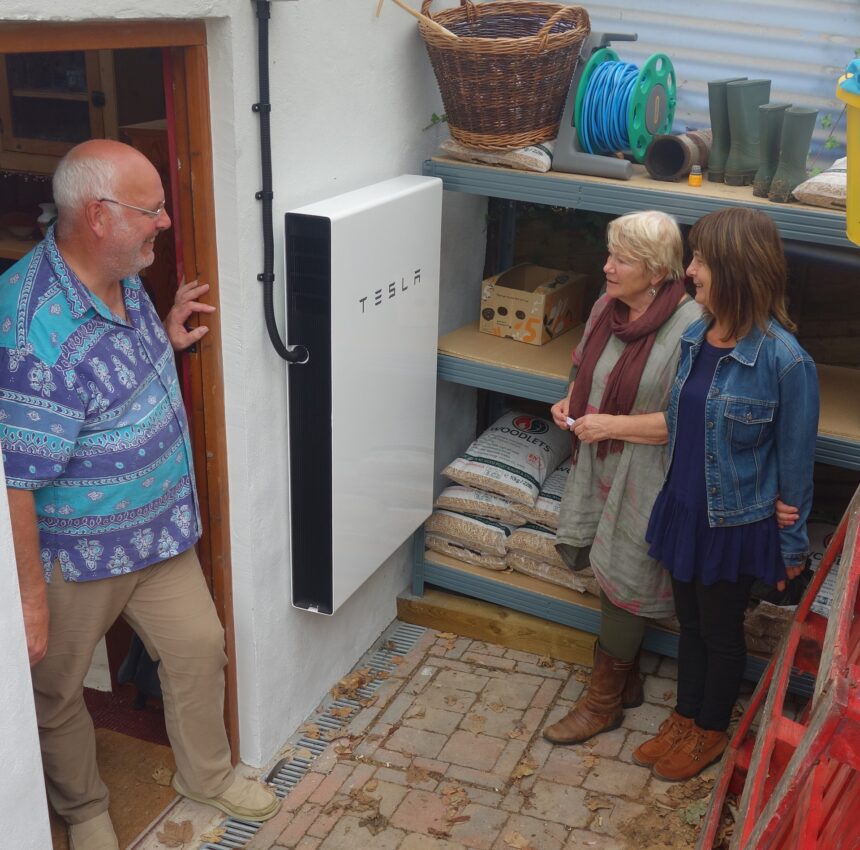 John Tassell discussing his home battery