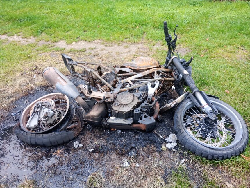 Burnt out bike