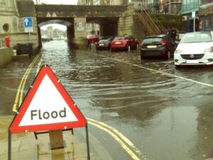 Flooding on Weymouth Quay