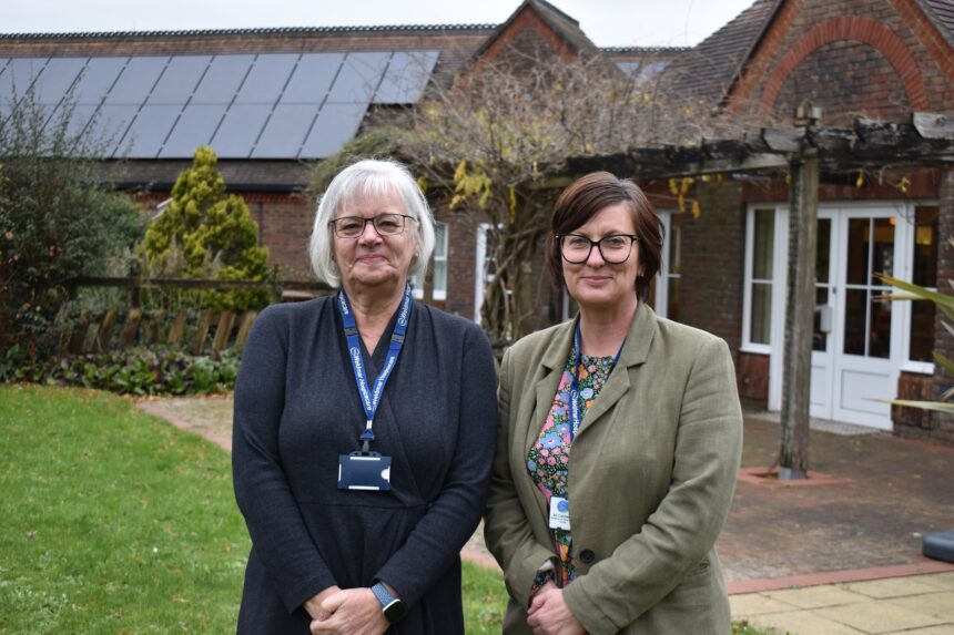 Caroline Hamblett and Ali Caldwell from Weldmar Hospicecare