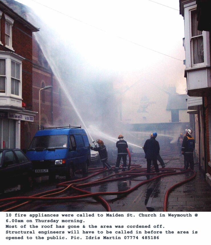 Weymouth Methodist Church Fire 2002