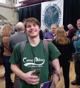 Danny England of the Cerne Abbas Brewery.  Photo Credit: Rich Gabe