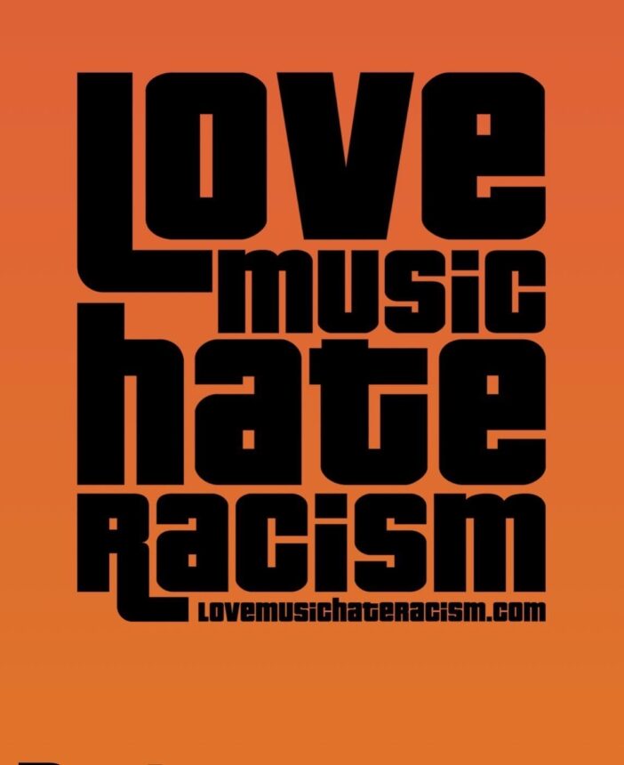 Love music hate racism poster