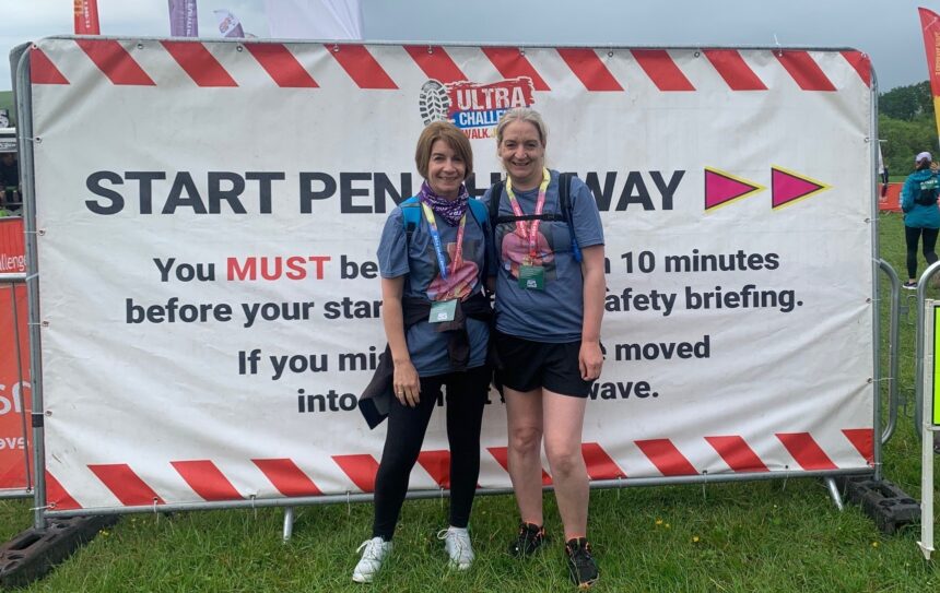 1.Laura and Amanda taking part in the 2024 Jurassic Coast Challenge 