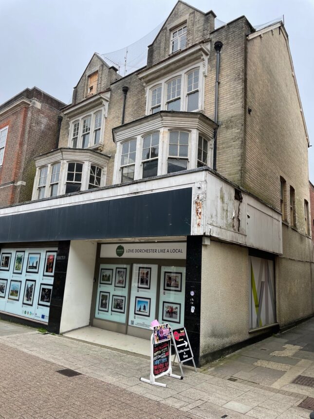 Former M & S store in Dorchester