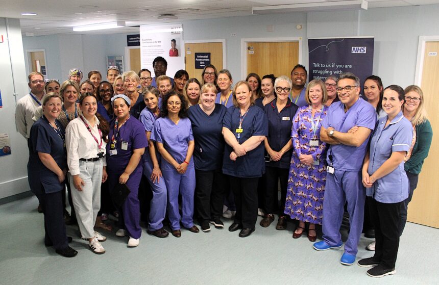 Members of the DCH maternity services team pictured on the unit.