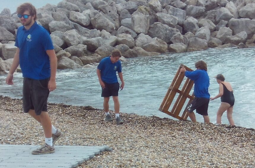 Pallet found floating in sea off Preston Beach