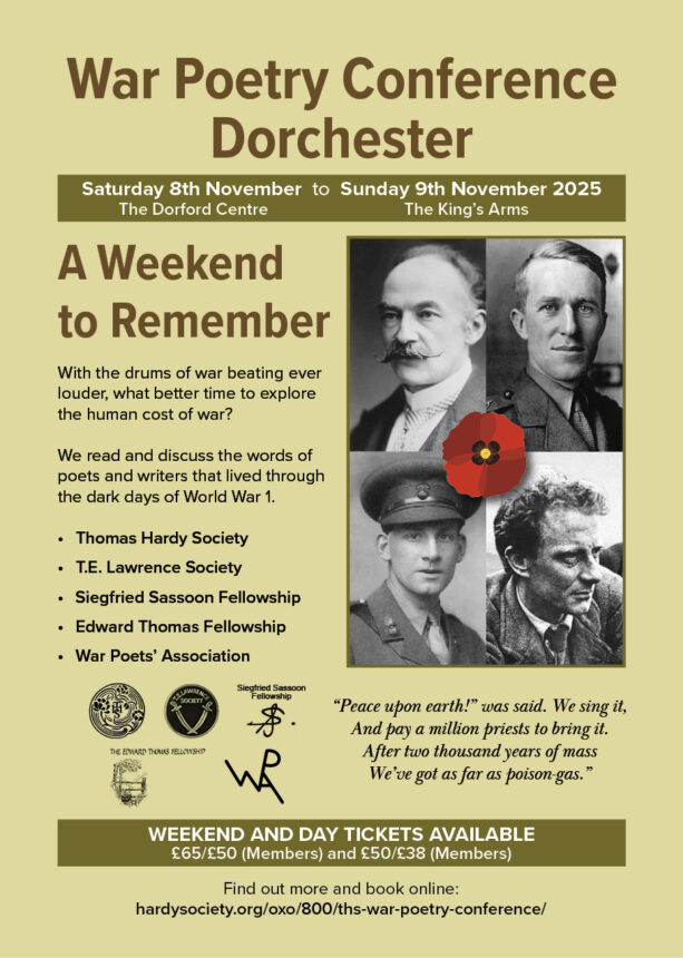 Dorchester War Poetry Conference – A Weekend to Remember