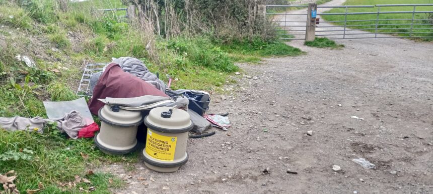 Fly tipping at Gould's Hill