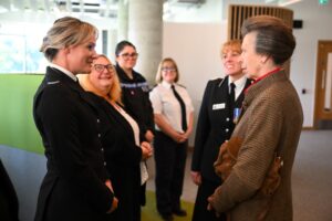 The Princess Royal meets Sergeant Holly Sadler, Hambleton Bobby of the Year award winner