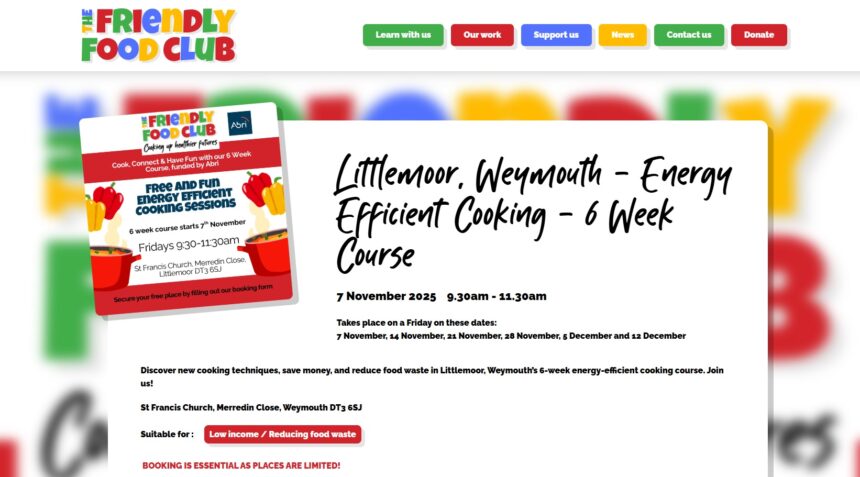 Food Friendly Club website screenshot