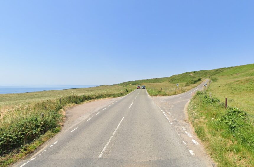 B3157 west of Abbotsbury Hill. Google