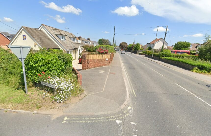 Juction of Bailey's Drove and Dorchester Road, Wool Google