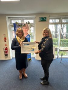 Shopfront runner up sunflowers St Jude's Care