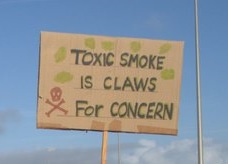 Anti-incinerator protestors gather in Victoria Square