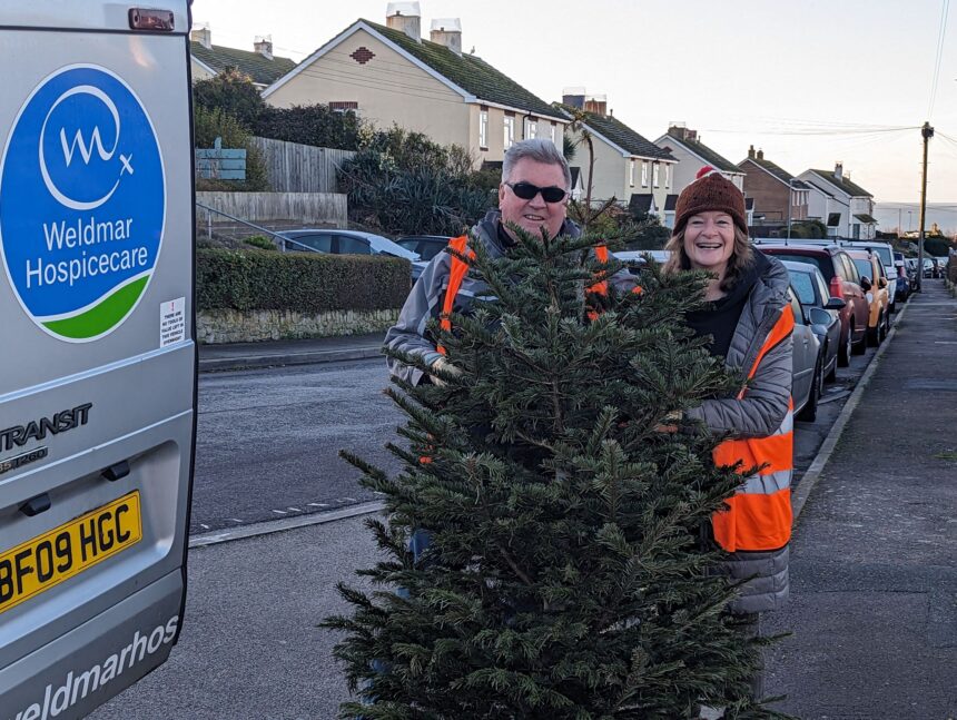 More than £18,000 raised for Weldmar from collecting Christmas trees