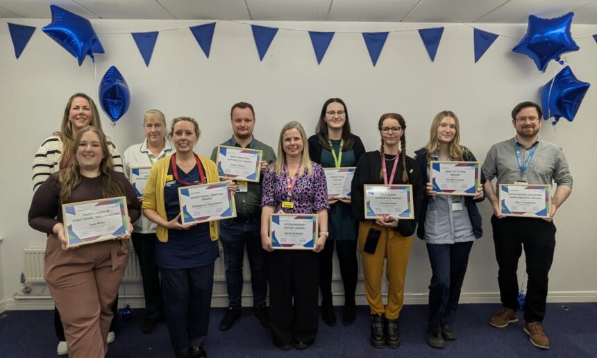 Dorset County Hospital celebrates apprentice achievements at awards ceremony