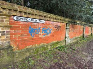 Graffiti in Bowling Alley Walk 2